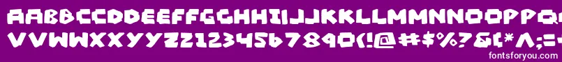 フォントMadv2 – 紫の背景に白い文字