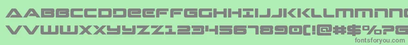 フォントStrikelord – 緑の背景に灰色の文字