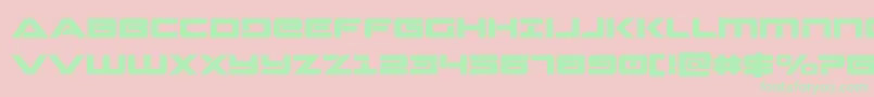 Strikelord Font – Green Fonts on Pink Background