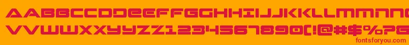 Strikelord Font – Red Fonts on Orange Background