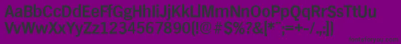 HamburgserialBold Font – Black Fonts on Purple Background
