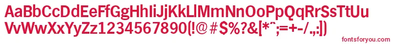 HamburgserialBold-Schriftart – Rote Schriften auf weißem Hintergrund