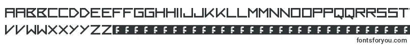 Kayak-Schriftart – Quadratische Schriften