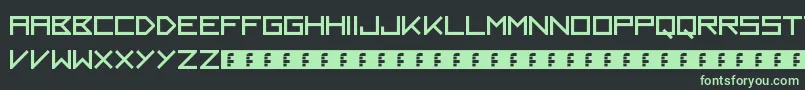 Kayak Font – Green Fonts on Black Background