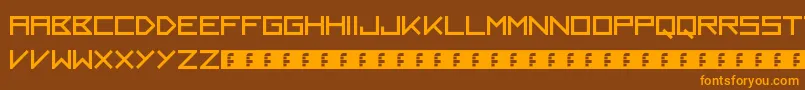 Kayak Font – Orange Fonts on Brown Background