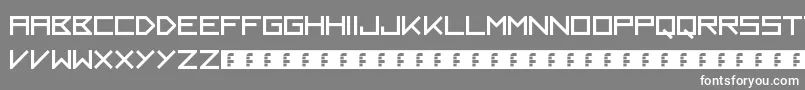 フォントKayak – 灰色の背景に白い文字