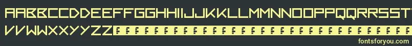 Kayak Font – Yellow Fonts on Black Background