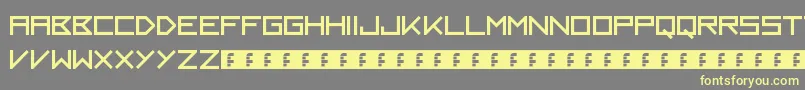 Kayak Font – Yellow Fonts on Gray Background