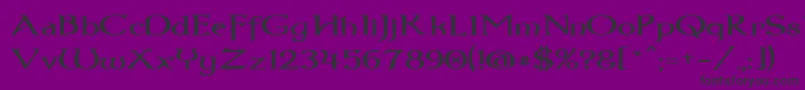 Dumbledor3Wide Font – Black Fonts on Purple Background