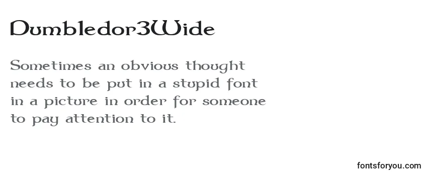 Dumbledor3Wide Font