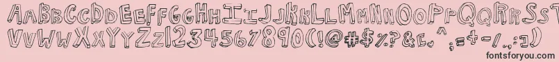 More about NkotbFever Font NkotbFever Font – Black Fonts on Pink Background