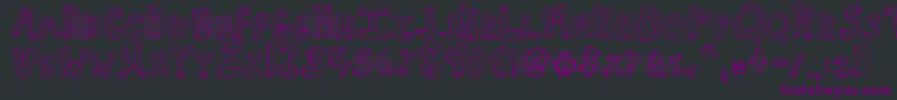NkotbFever Font – Purple Fonts on Black Background