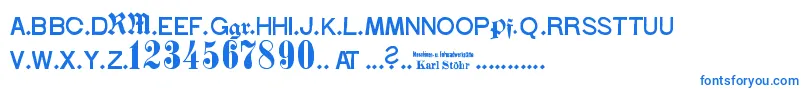 StГ¶hrNumbers Font – Blue Fonts