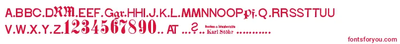 StГ¶hrNumbers Font – Red Fonts