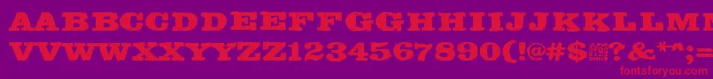 Bilbao Font – Red Fonts on Purple Background