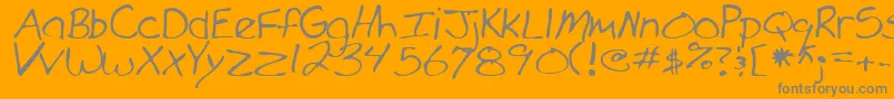 MarkoRegular Font – Gray Fonts on Orange Background