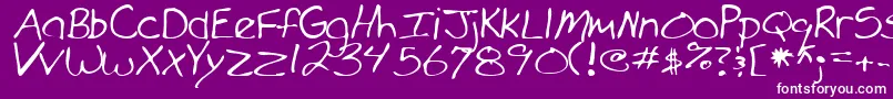 MarkoRegular Font – White Fonts on Purple Background