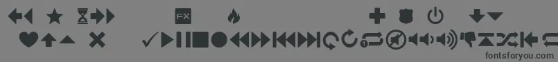 GuifxV2Transports Font – Black Fonts on Gray Background