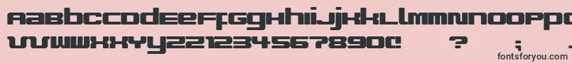 ImproviseV9 Font – Black Fonts on Pink Background