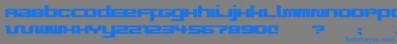 ImproviseV9 Font – Blue Fonts on Gray Background
