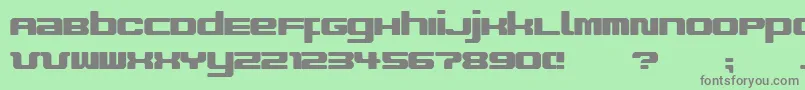 Шрифт ImproviseV9 – серые шрифты на зелёном фоне