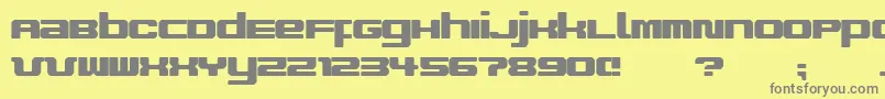 ImproviseV9-Schriftart – Graue Schriften auf gelbem Hintergrund
