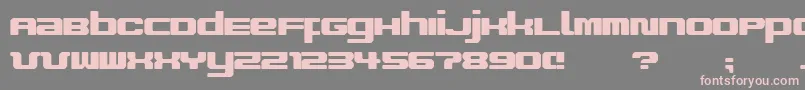 ImproviseV9 Font – Pink Fonts on Gray Background