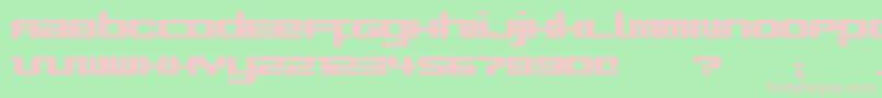 ImproviseV9 Font – Pink Fonts on Green Background