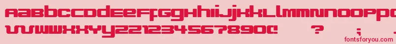 ImproviseV9 Font – Red Fonts on Pink Background