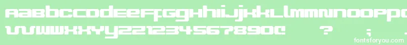 ImproviseV9 Font – White Fonts on Green Background