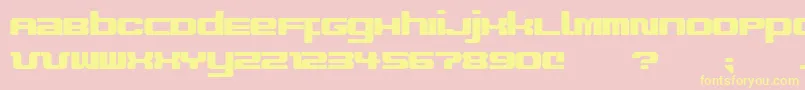 ImproviseV9 Font – Yellow Fonts on Pink Background