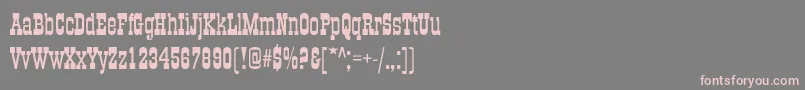 Bigbossy Font – Pink Fonts on Gray Background