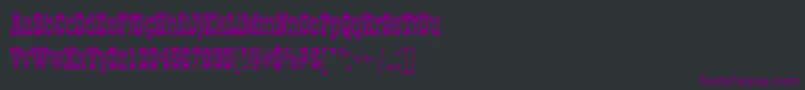 Bigbossy Font – Purple Fonts on Black Background