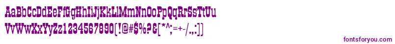 Bigbossy Font – Purple Fonts on White Background