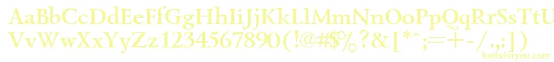 UkrainiangoudyoldBold Font – Yellow Fonts on White Background