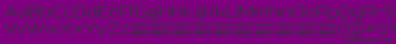 フォントGrandilightPersonalUse – 紫の背景に黒い文字