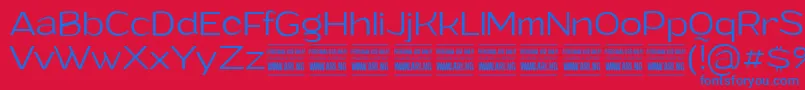 GrandilightPersonalUse Font – Blue Fonts on Red Background