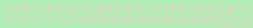 GrandilightPersonalUse Font – Pink Fonts on Green Background