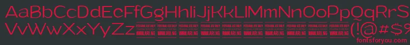 GrandilightPersonalUse-Schriftart – Rote Schriften auf schwarzem Hintergrund