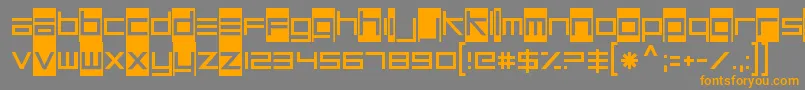 UnsteadyoversteerRegular Font – Orange Fonts on Gray Background
