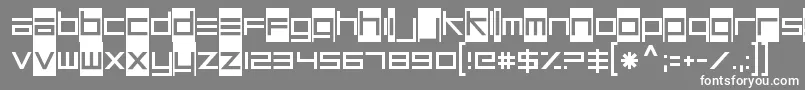 UnsteadyoversteerRegular Font – White Fonts on Gray Background