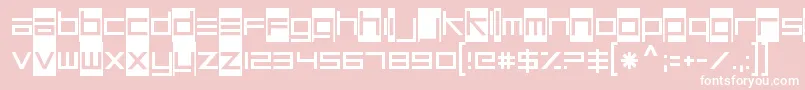 UnsteadyoversteerRegular Font – White Fonts on Pink Background