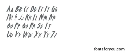 SchrillAoeOblique Font
