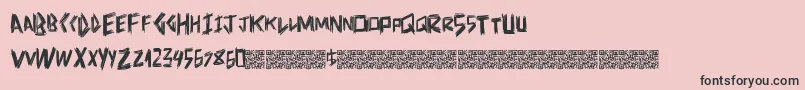 Doctorscratch Font – Black Fonts on Pink Background