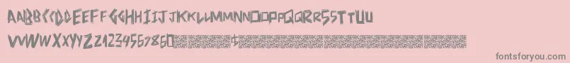 Шрифт Doctorscratch – серые шрифты на розовом фоне