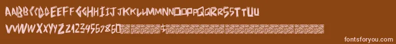 Doctorscratch Font – Pink Fonts on Brown Background