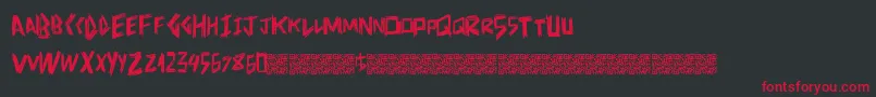 Doctorscratch Font – Red Fonts on Black Background