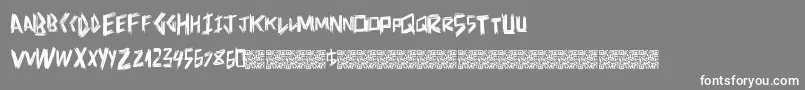 fuente Doctorscratch – Fuentes Blancas Sobre Fondo Gris