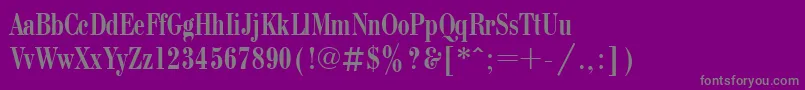 BodonicondcttRegular Font – Gray Fonts on Purple Background