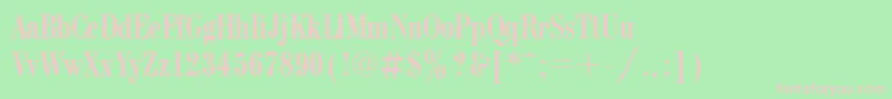 BodonicondcttRegular Font – Pink Fonts on Green Background